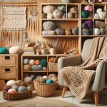 A Crochet Workspace With Balls Of Yarn – FREE Image Download