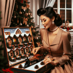 Woman with a Circus Christmas Advent Calendar – Free Image Download