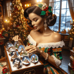 Woman with a Doll Christmas Advent Calendar – Free Image Download