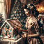 Woman with an Angel Christmas Advent Calendar – Free Image Download