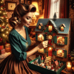 Ai Generated Image – Woman with a Bird Christmas Advent Calendar