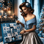 Woman with a Castle Christmas Advent Calendar – Free Image Download