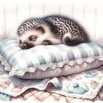Baby Deer Sleeping on a Pillow Painting – FREE Image Download