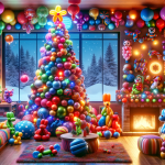 Circus Christmas Tree – Ai Generated Image – FREE Download