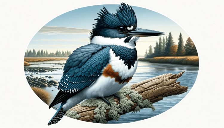 Belted Kingfisher in North America