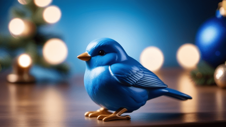 Blue bird ornament