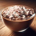 Fancy Chocolate Milk Marshmallows with Candy Canes – Ai Generated Image – FREE Download