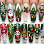 Christmas Set Acrylic Nails Packaged – FREE Image Download