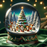 A Charming Christmas Bakery Snow Globe – FREE Image Download