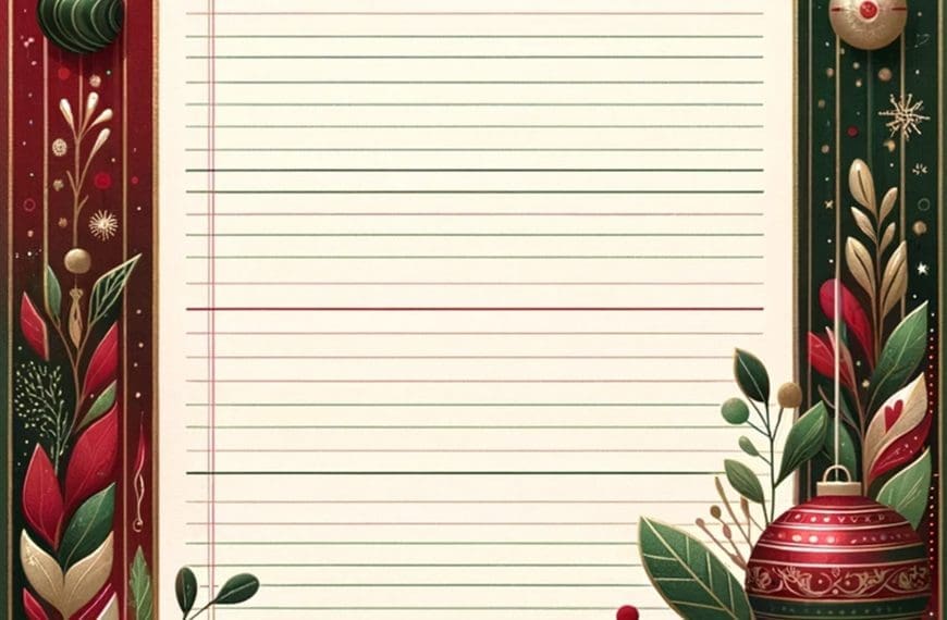 Christmas Ornament Stationery scaled