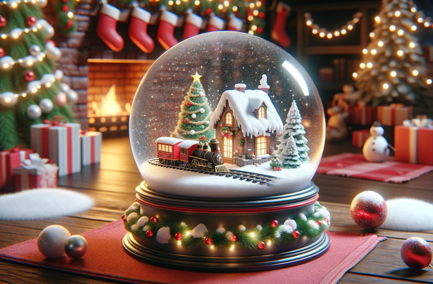 Christmas Train Snow Globe