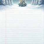 Christmas Night Notepad Paper Stationery – Ai Generated Image – FREE Download