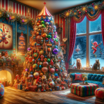 Penguin Christmas tree 2 – Ai Generated Image – FREE Download