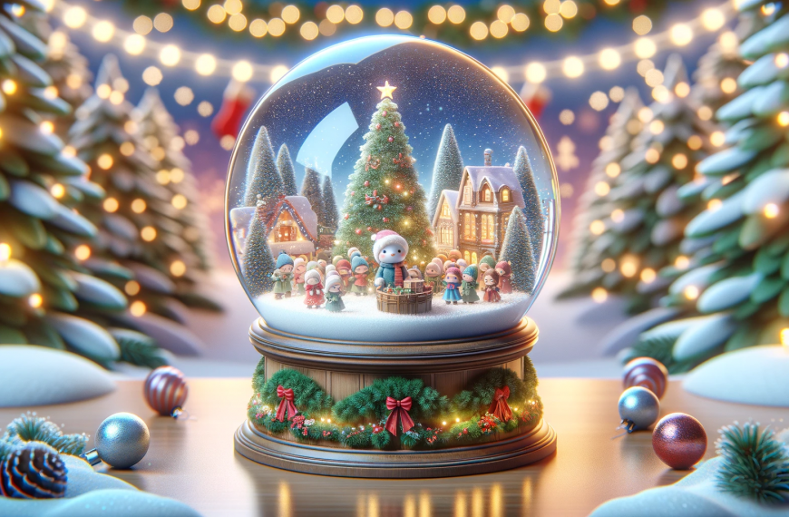 Cute Christmas Tree Snow Globe