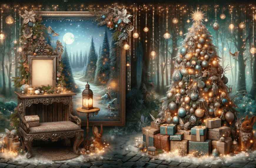 Fairytale Christmas backdrop