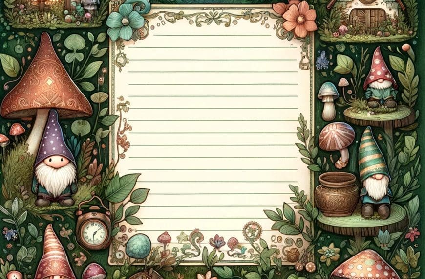 Forest Gnome stationery scaled