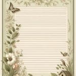 Pastel Floral Notepad Stationery – Ai Generated Image – FREE Download