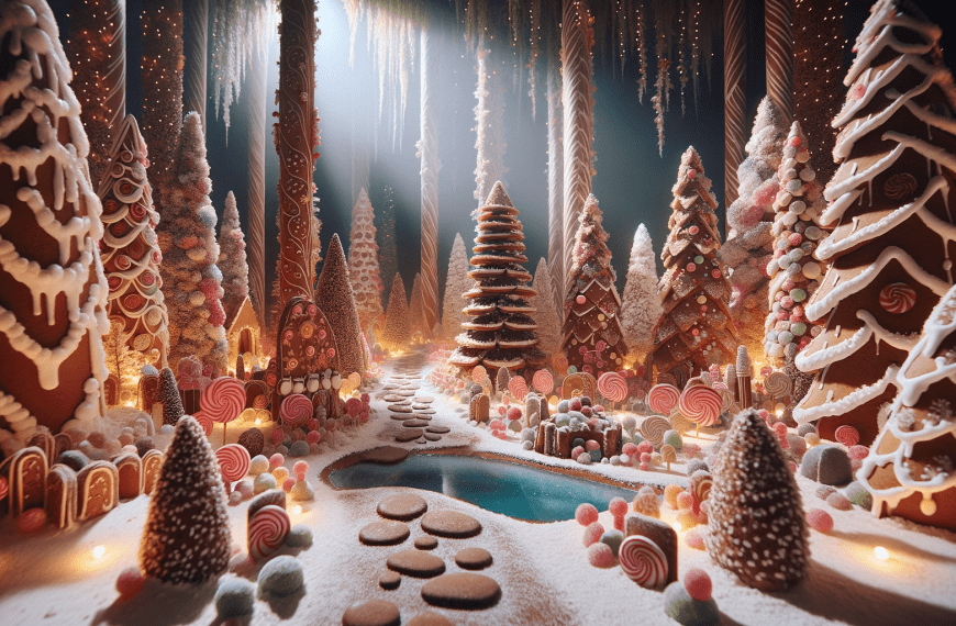 Gingerbread House Forest