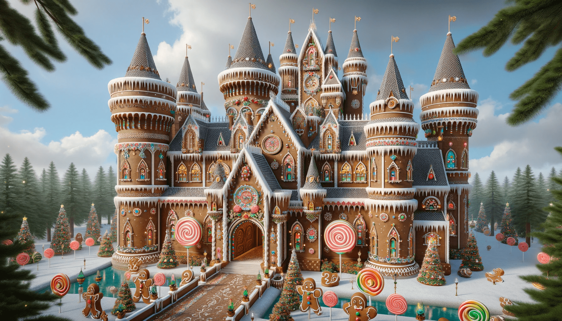 Gingerbread House Storybook Castle