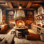 Gnome Castle Parlor – Ai Generated Image – Royalty FREE Download