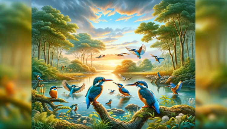 Kingfishers in their Natural Habitat