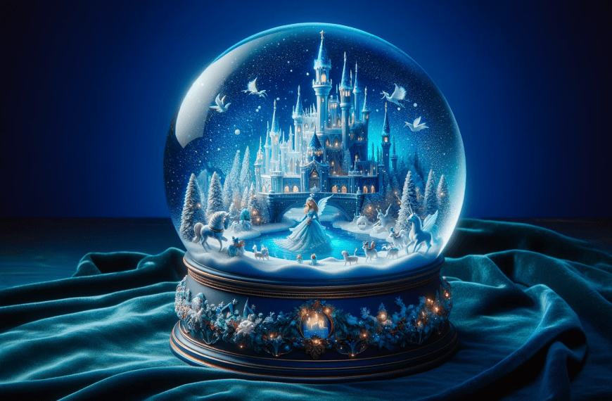 Magical Castle Christmas Snow Globe