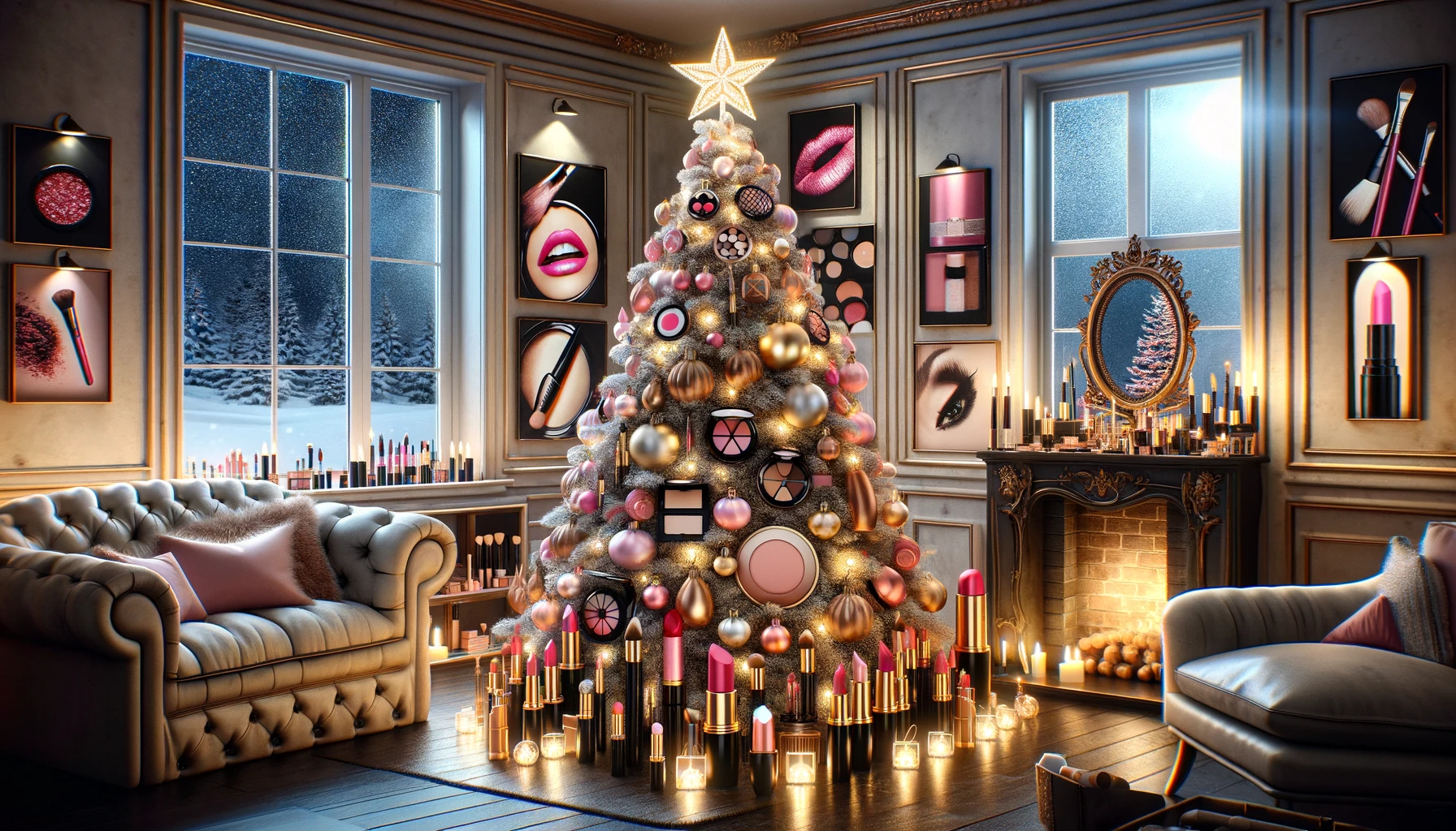 Makeup Christmas Tree