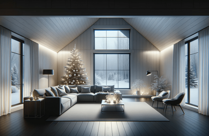 Modern Living Room Christmas