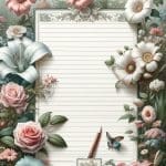 Sage Cottage Notepad Stationery – Ai Generated Image – FREE Download