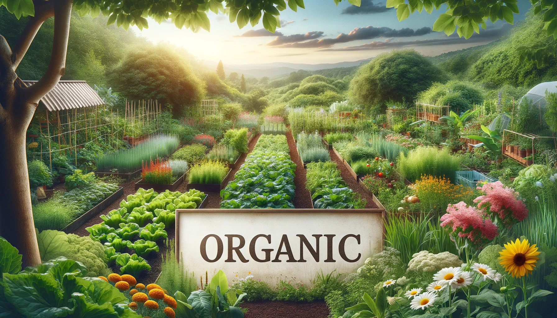 Organic Garden wide view