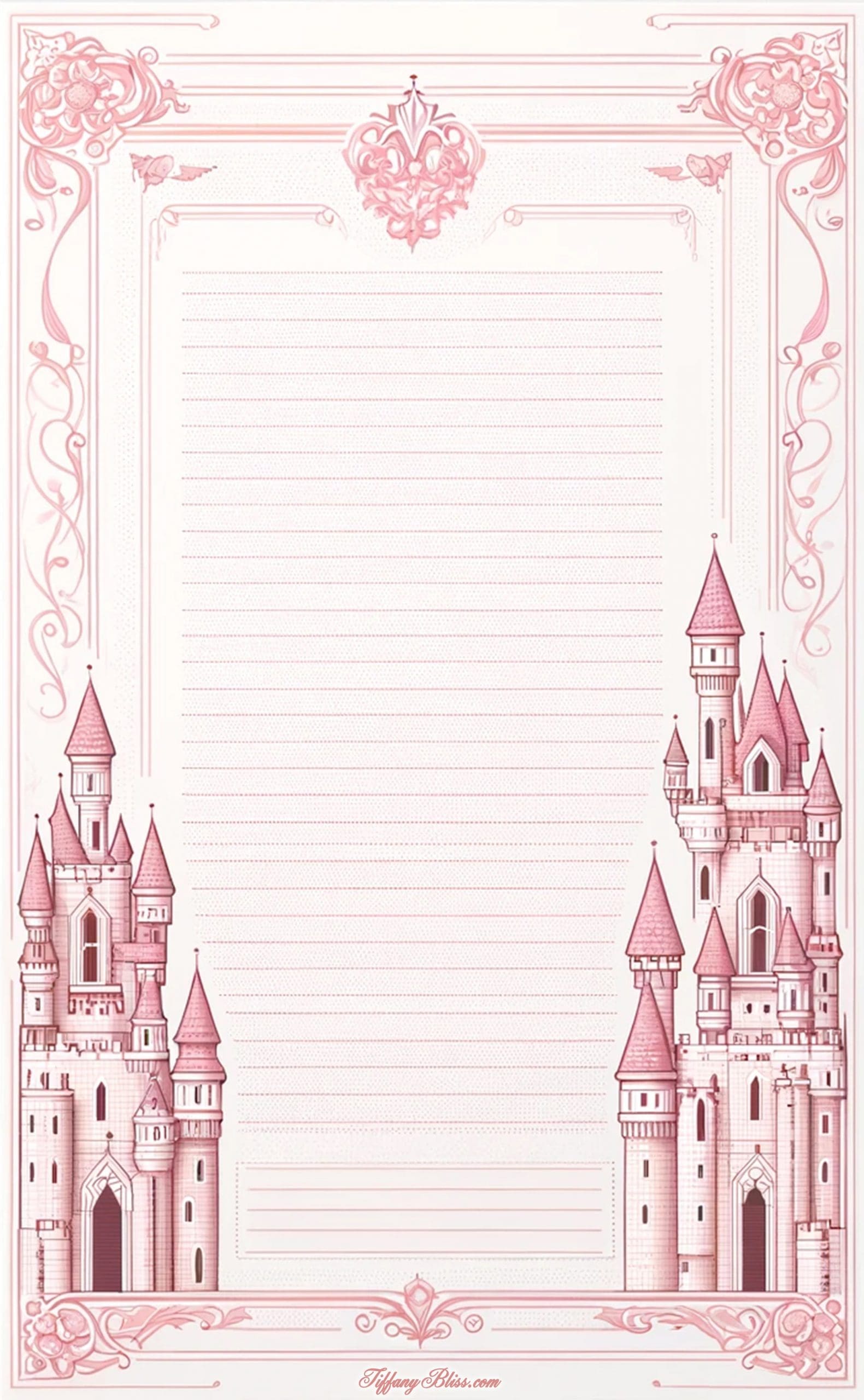 Pink castle stationary scaled