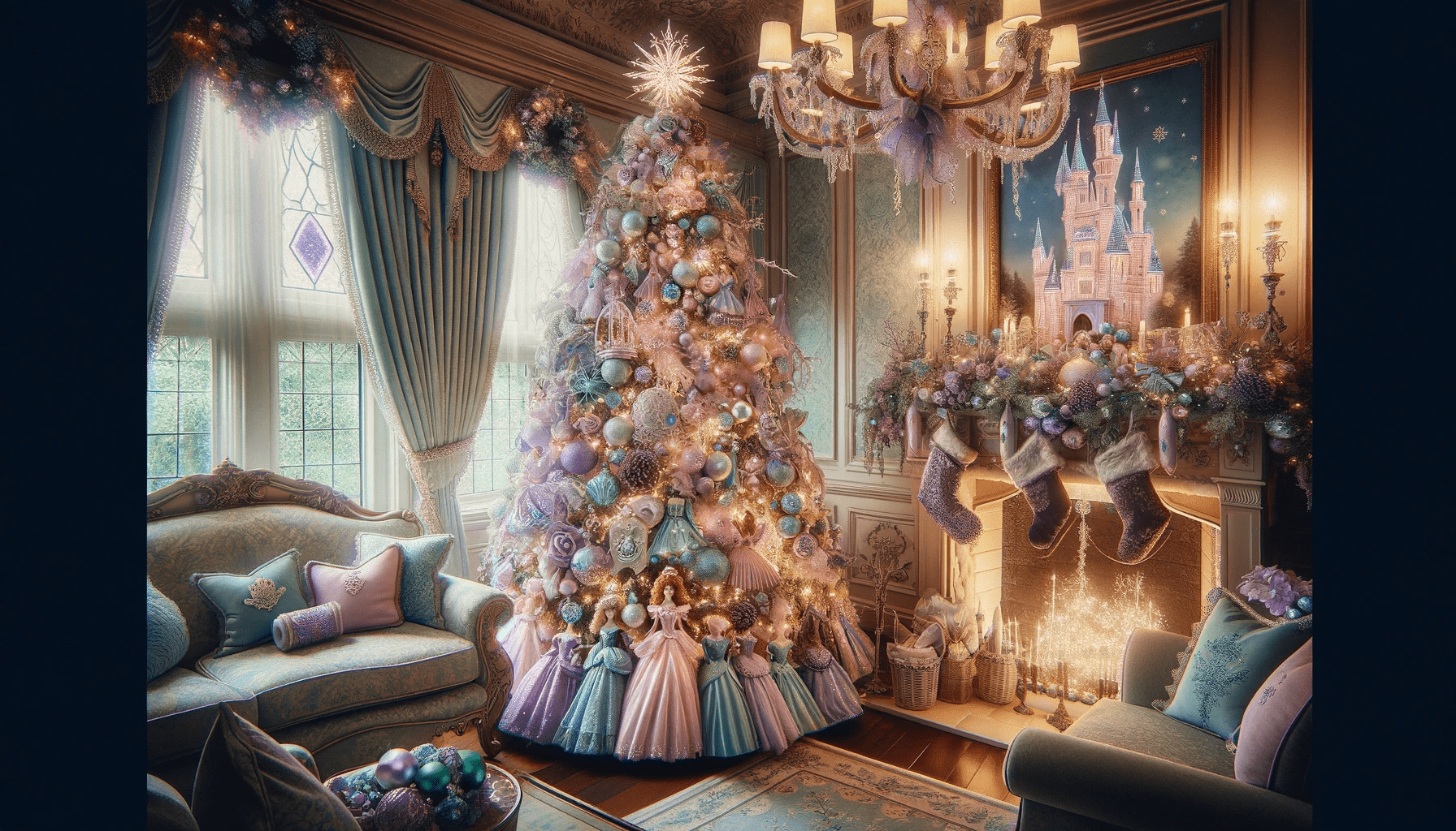 Princess Themed Christmas Tree