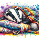 Watercolor Baby Animals Sleeping – FREE Image Download