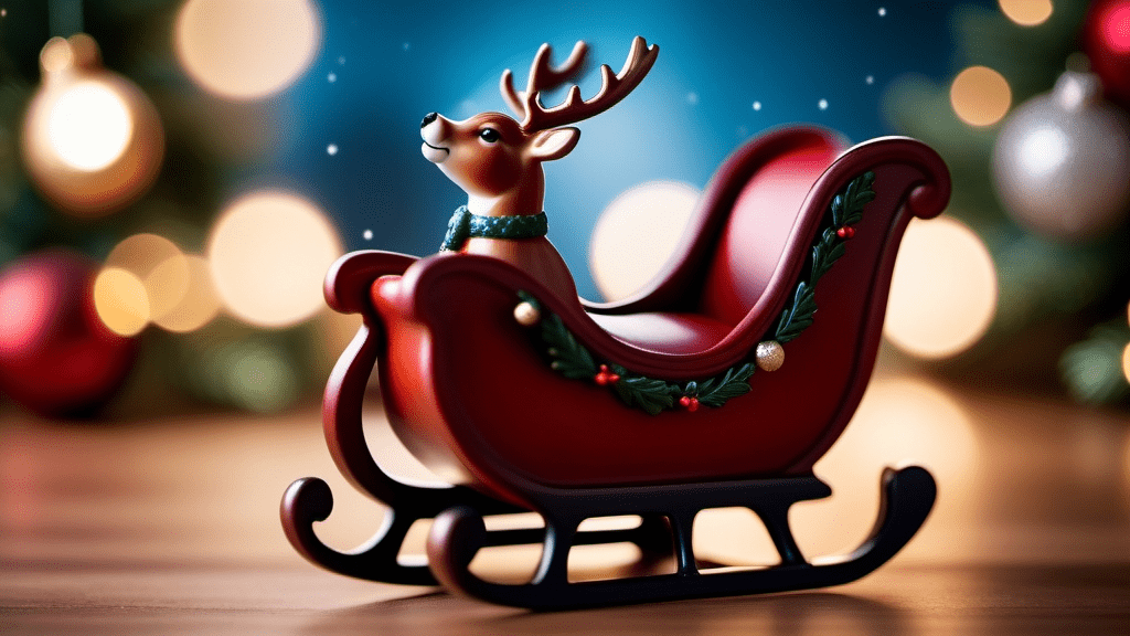 Reindeer and sleigh ornament