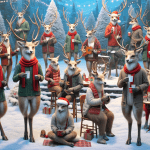 Santa Full Moon Window Christmas – FREE Image Download