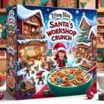 Santa with Christmas Cereal – FREE Image Download