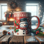 Christmas Hot Cocoa whipped Cream Cookies – Ai Generated Image – FREE Download