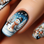 Step by Step Guide To Painting Your Nails with Snowman Nail Art