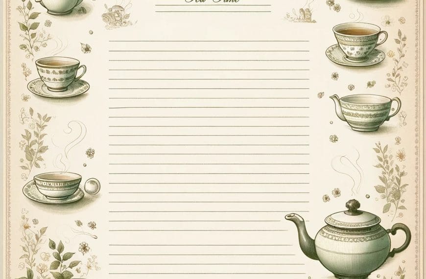 Tea Time Notepad Paper 1 scaled