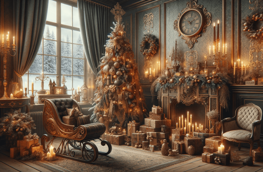 Victorian Christmas backdrop