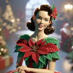 Woman in Christmas Ornament Dress – Ai Generated Image – FREE Download