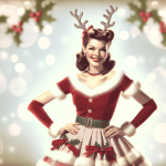 Woman in Snowman Outfit – Ai Generated Image – FREE Download