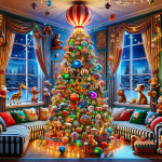 Penguin Christmas tree – Ai Generated Image – FREE Download
